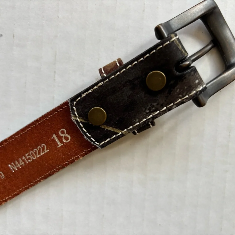 Child’s Nicona Leather Camouflage Belt Size 18